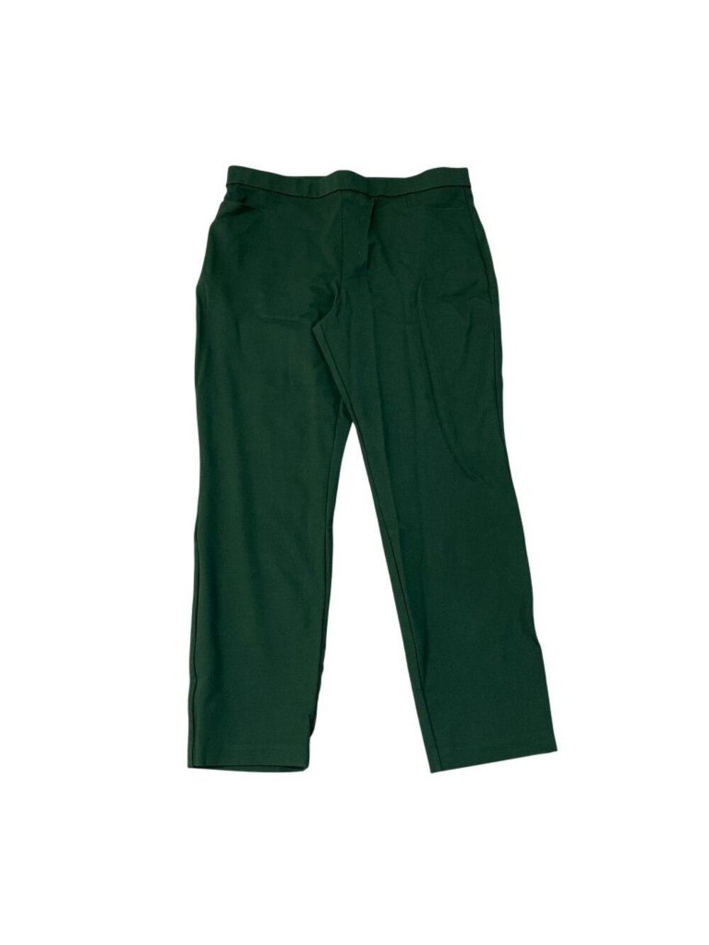Susan Graver Women's L Dress Pants  Green Stretch Blend Pullon